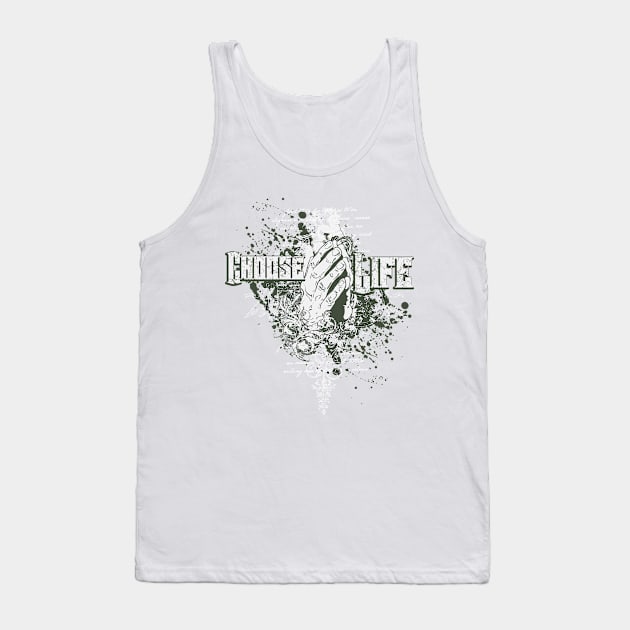 Choose Life Tank Top by viSionDesign